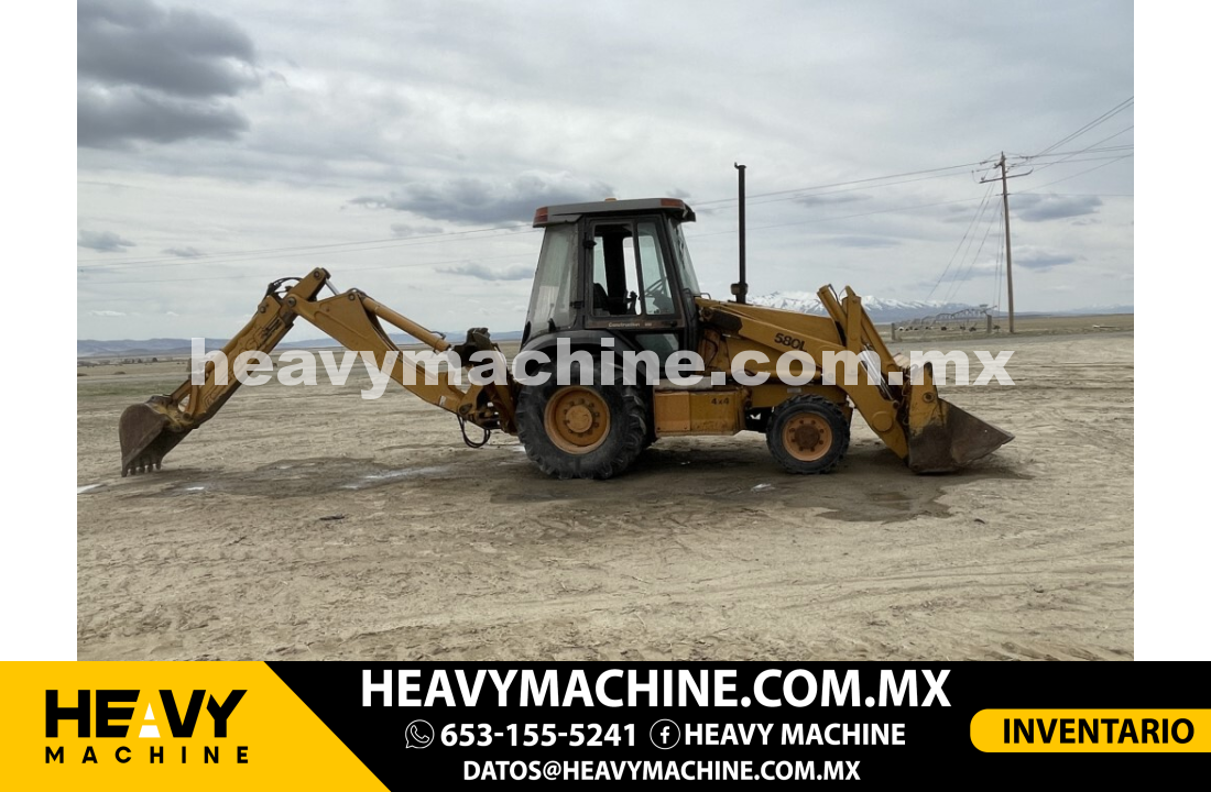 Maquinaria Pesada Retroexcavadora 2000 Case 580 L